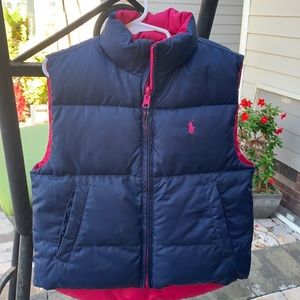 Ralph Lauren size 7 puffer vest- reversible